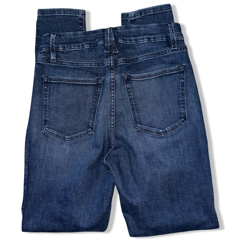 Good American Good Legs Skinny High Rise Button Fly Jeans in Blue830 Size 6/28 - Picture 12 of 15